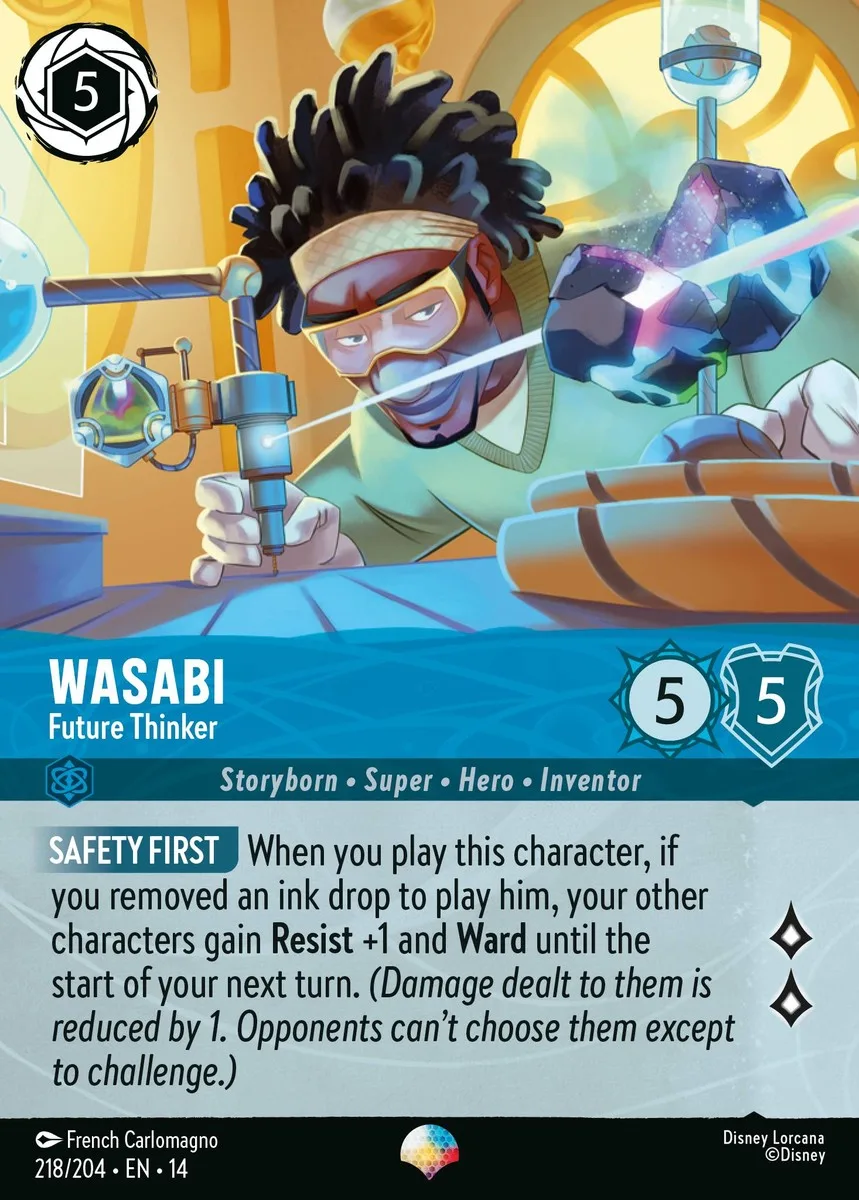 Wasabi Future Thinker Disney Lorcana card
