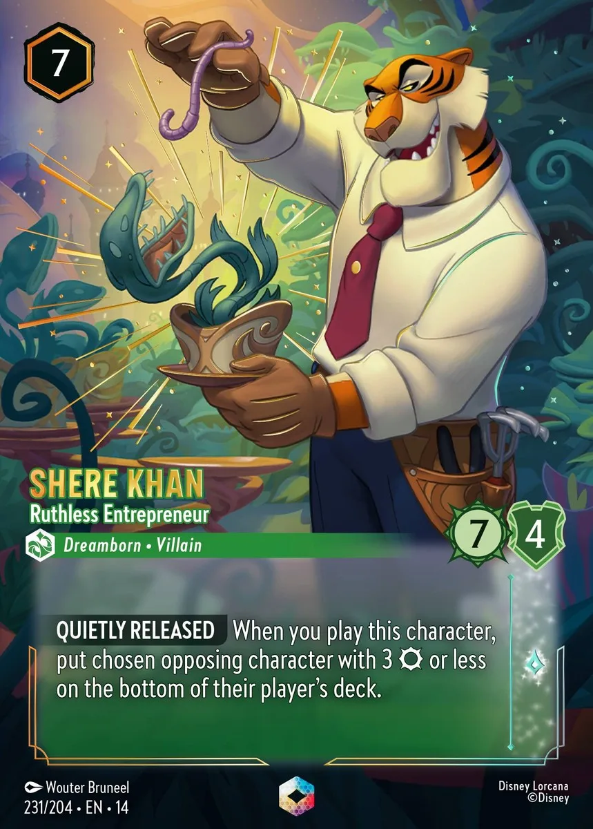 Shere Khan Ruthless Entrepreneur Disney Lorcana card
