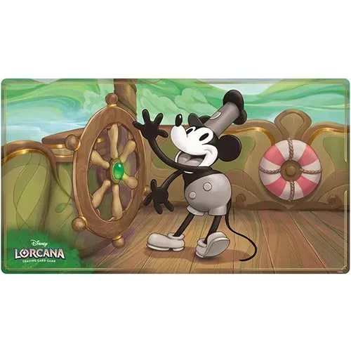 Disney Lorcana Mickey Mouse Steamboat Willie Playmat