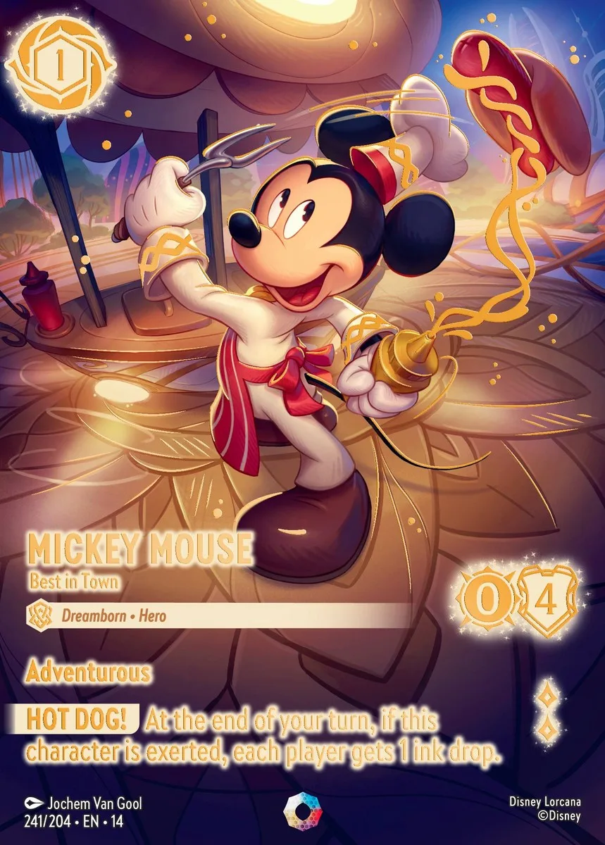 Mickey Mouse Best in Town Disney Lorcana card